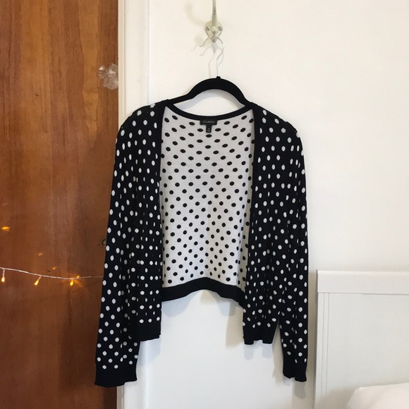Talbots Sweaters - Talbots polka dot open cardigan